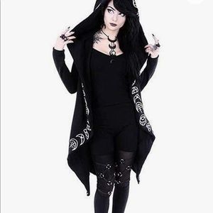 NWT Goth Black Witchcraft Hoodie Size Small